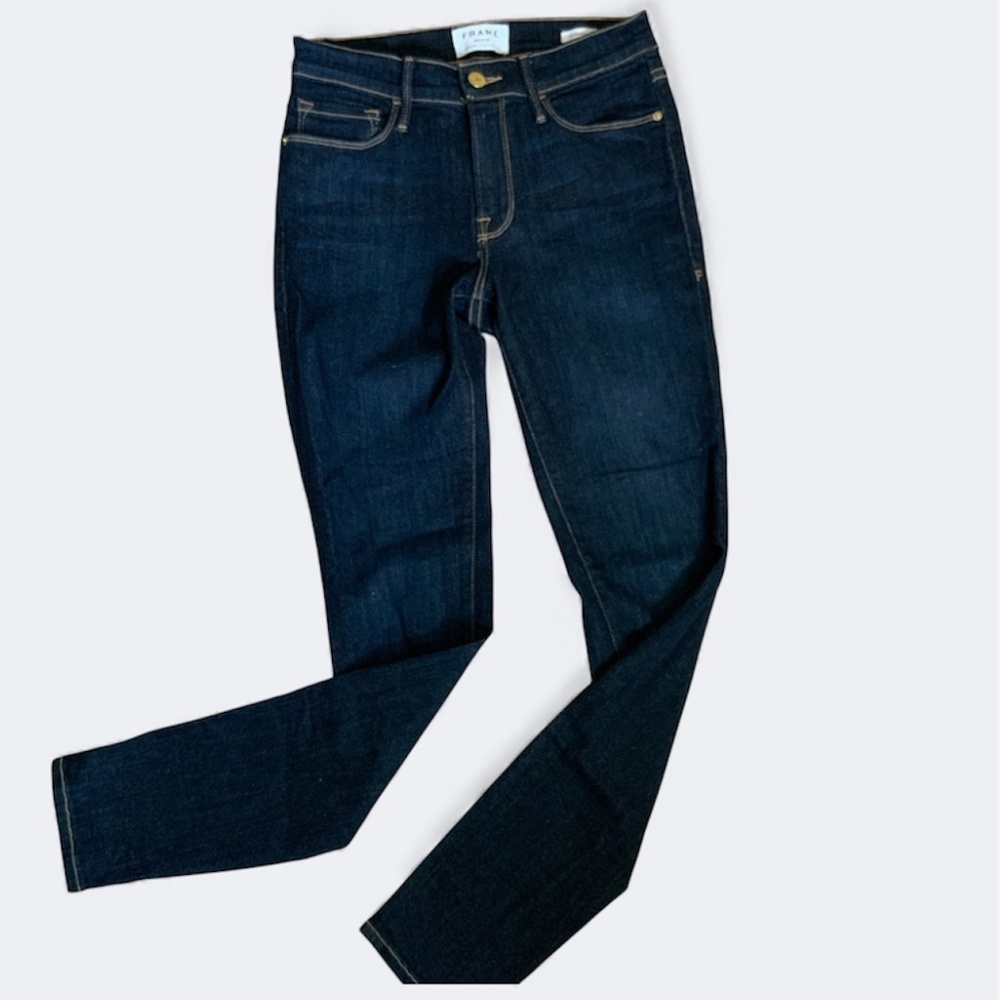 Frame Denim Women's Skinny Jeans - Dark Indigo